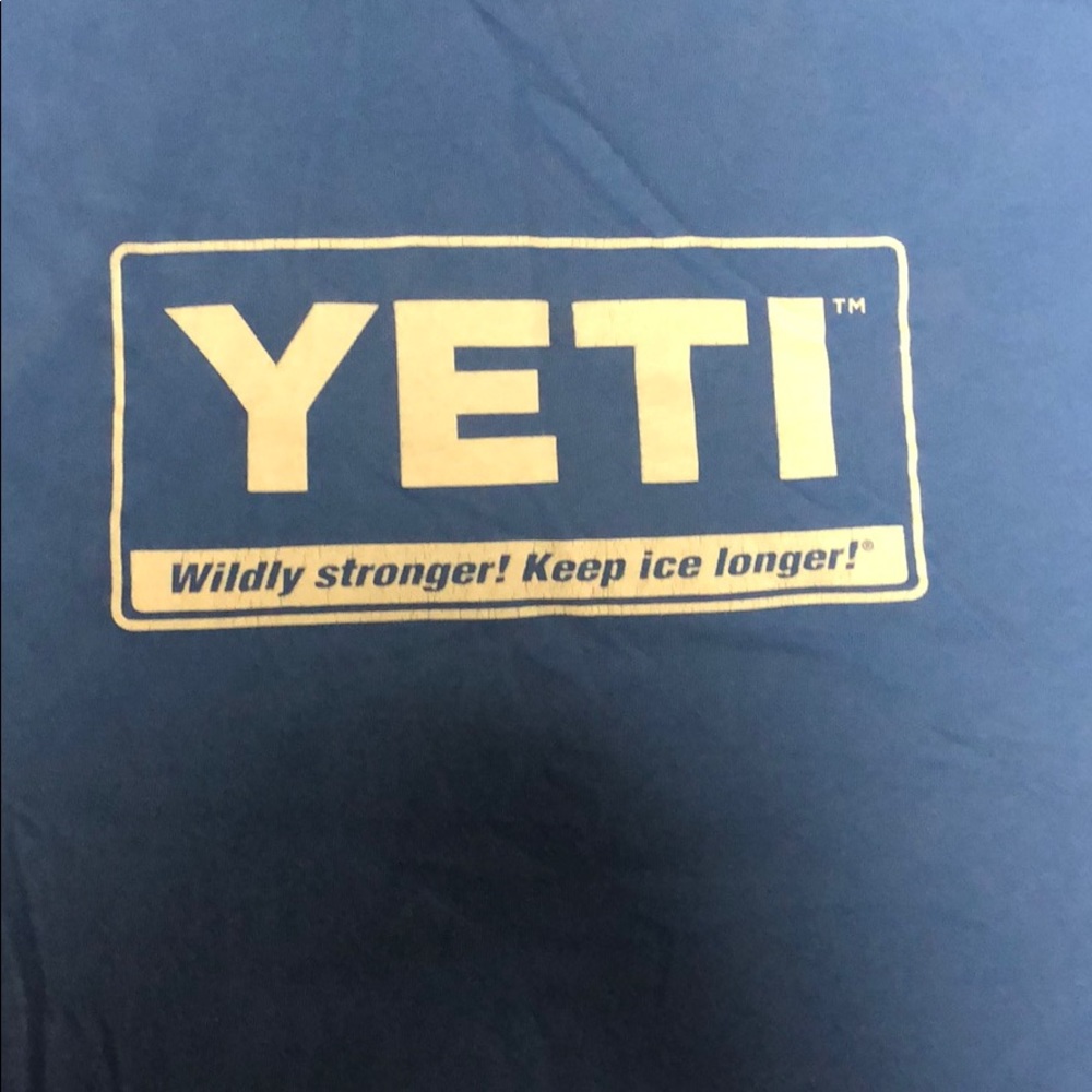 Blue YETI short sleeve shirt - Picture 4 of 6